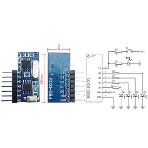 Nur 1-Tasten-Fernbedienung für Gates Rf-Transceiver-Modul Empfänger Rf-Modul Ein-Kanal-Empfänger mit Fernbedienung - Product Image 5