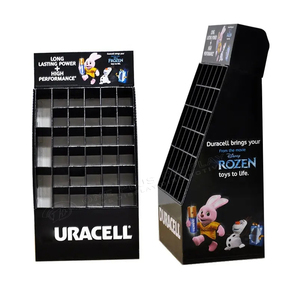 Ganci di cartone per batterie di Design personalizzato con Display in carta a lato singolo espositore per batteria display con ganci per batteria in cartone - Product Image 3