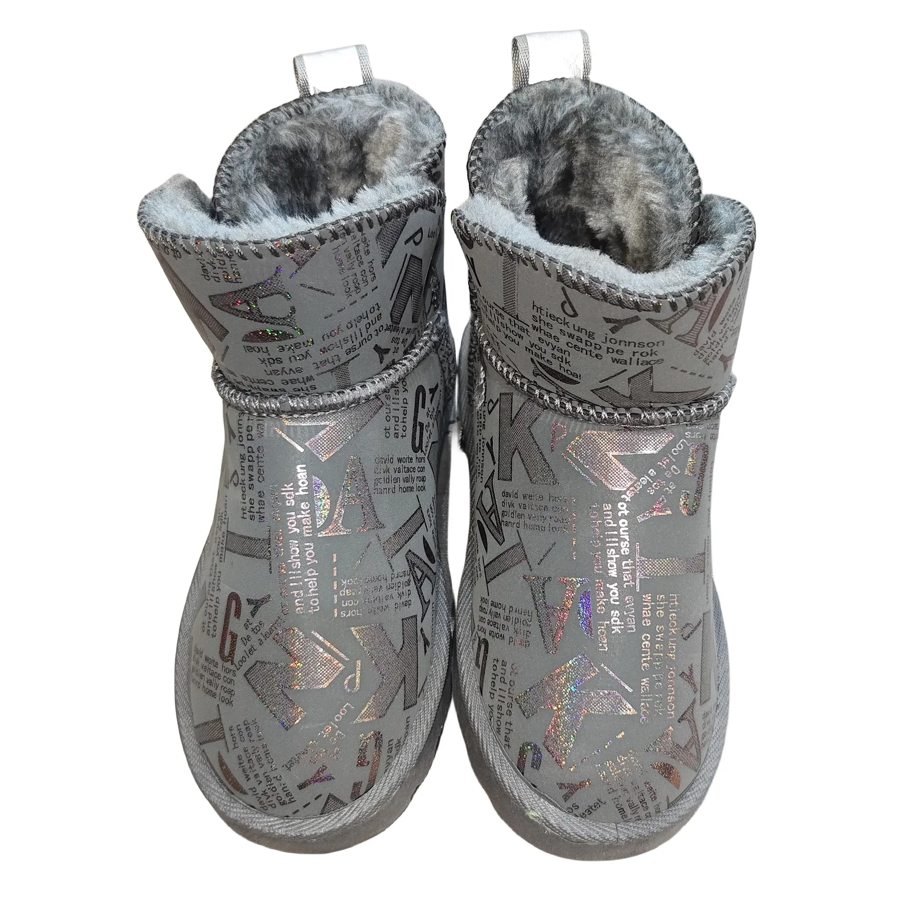 รองเท้าบูทหิมะหุ้มข้อสำหรับเด็กผู้ชายเด็กผู้หญิง, รองเท้าบูทนุ่มอบอุ่นสำหรับฤดูหนาว