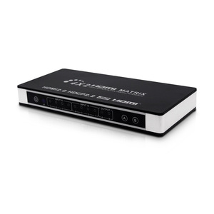 4k x 2K 30Hz 3D Hdmi Switch Splitter 2 Entradas 4 Salidas 2 In 4 Out Ultra Hd 4K Hdmi Matrix 2x4 Con Control Remoto