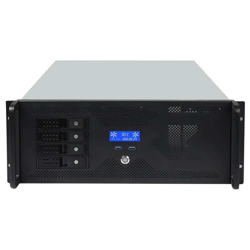 Châssis de serveur personnalisé Hot Swap 650mm Profondeur Stockage 4u Boîtier de serveur en rack 4 baies