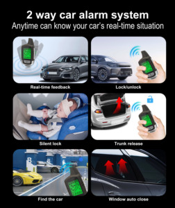 Nto Viper 2-cách LCD từ xa Xe Báo động Hệ thống an ninh với điều khiển từ xa động cơ tự động trộm cắp bảo vệ cho SUV/Sedan 12V điện áp - Product Image 5