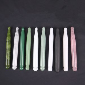 Alat pijat jarum tongkat terapi, alat pijat, tongkat terapi Gua Sha, tongkat pengeruk Quartz mawar, titik giok - Product Image 4