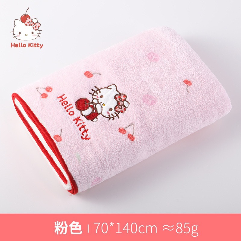 Toalla de baño gato rosa