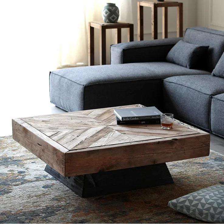 Amerikanischer Landhausstil Wohnzimmer möbel Holz Couch tisch Mesa de Cafe