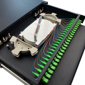 Rack Mount Slide-out Fibre <strong>Patch</strong> <strong>Panel</strong> 19&quot; 1u 24 Ports SC LC Rackmount Enclosure ODF teminal box equipment capacity 24-288core - Product Image 6