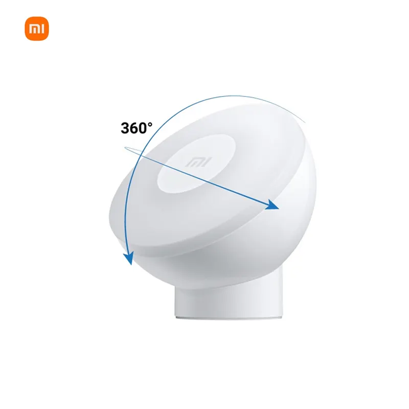 Xiaomi Mi – veilleuse à commande par mouvement 2, Bluetooth mijia, ampoule led intelligente à faible consommation d'énergie, veilleuse rotative à 360 °