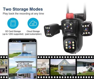 10X Magnification Five-lens All-round 8MP Security Guard Camara Wifi Ptz <strong>Camera</strong> <strong>Camera</strong> Security - Product Image 4