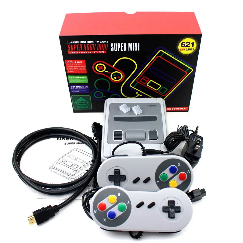 621 Games Childhood Retro Mini Classic 4K TV Built-8でBit Video Game Console Handheld Gaming Player Dual Gamepad