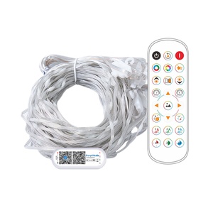 400 luci a tendina a Led con telecomando e controllo APP 6.5x6.5ft luci fatate sospese da te 5 modalità con ganci appesi Timer - Product Image 6