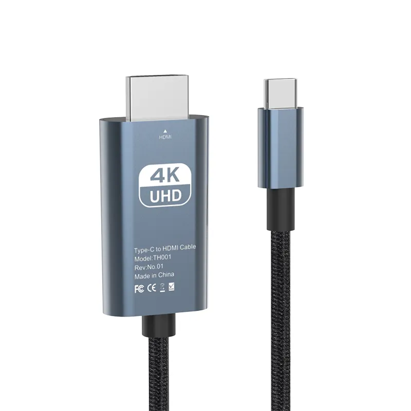 USB tipo C a HDTV cavo 4K 60HZ cavo adattatore USB TYPE-C a HDTV maschio Display adattatore per Macbook Pro TYPE-C a HDTV