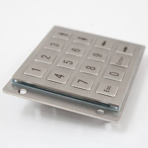 KERONG Manufacturer of Custom Metal 16-key <strong>Numeric</strong> Keypad Industrial Embedded <strong>Keyboard</strong>