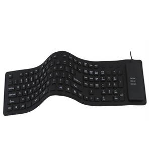 Custom Foldable Silicone <strong>Keyboard</strong> 109 <strong>Keys</strong> USB Wired Waterproof Rollup <strong>Keyboard</strong> for PC Notebook Laptop - Product Image 1