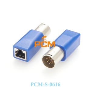 Convertidor DMX512 XLR a Ethernet, adaptador macho XLR de 3/5 pines a adaptador de red RJ45 CAT5E, para sistema de iluminación DMX512 - Product Image 4