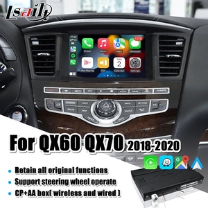 Lsailt อินเทอร์เฟซ CP AA ไร้สายสำหรับ QX50 Infiniti QX ใหม่ QX60 QX80 2018-2021 .ด้วยการเล่นอัตโนมัติแบบไร้สายอินเตอร์เฟซกล้อง - Product Image 2