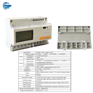 Din Rail Leistungs messer für Solar Wechsel richter PV-System mit LCD für Strom überwachungs system 380V Ausgangs energie zähler - Product Image 4