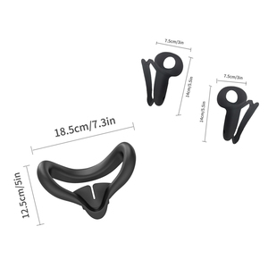 New Arrival VR Accessories Silicone Face Cover and Controller Skins for Meta <strong>Quest</strong> 3 Silicone Protect Cover Set for <strong>Quest</strong> 3 - Product Image 6