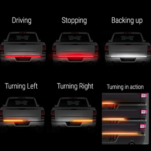 <strong>Red</strong> Brake Amber Turn signal <strong>LED</strong> Tailgate Light bar <strong>Red</strong> Line Triple <strong>LED</strong> Suitable for Ford Dodge Truck Off-road Vehicle Pickup - Product Image 5