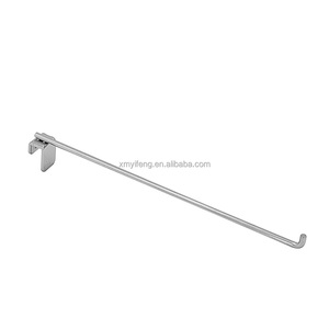 Ganci in acciaio per appendere a parete Oem Odm gancio per esposizione al dettaglio a filo singolo personalizzato per Slatwall-durevole e salvaspazio - Product Image 6