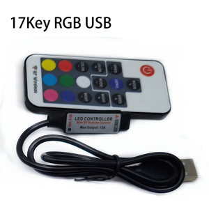 Пульт дистанционного управления 24 В RGB USB IR RF 5 в 12 В 24 в USB Светодиодная лента 3 17 24 клавиши дистанционный беспроводной контроллер - Product Image 5