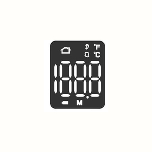 Pantalla LED grande personalizada de 7 segmentos con icono de batería de temperatura