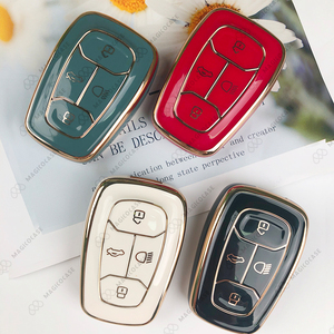 Free Samples TPU Flip Folding Car Key Case for <strong>TATA</strong> Vista Manza <strong>Indica</strong> CV4490 4-Button Key Cover with Keychain Protector - Product Image 6