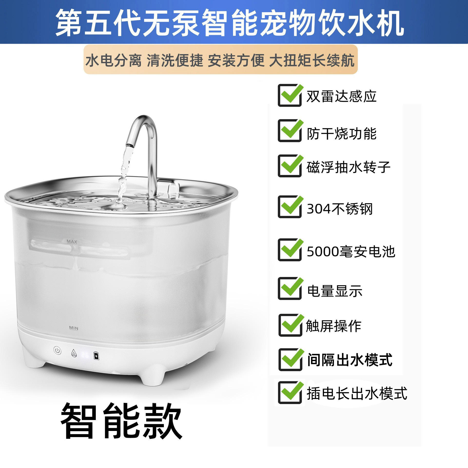 เครื่องชาร์จอัจฉริยะสีขาว WF410