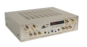 Home Theate 4* 80W 4 Channel Smart Home <strong>Bluetooth</strong> Mini Audio Amplifier with FM, USB, SD Card, MIC <strong>Input</strong>, Earphone <strong>Output</strong> - Product Image 3