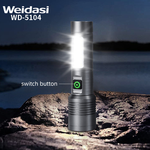Đèn pin siêu sáng Weidasi chống nước, công suất cao, tầm xa, khẩn cấp, đèn pin chiến thuật, đèn pin LED sạc lại - Product Image 5