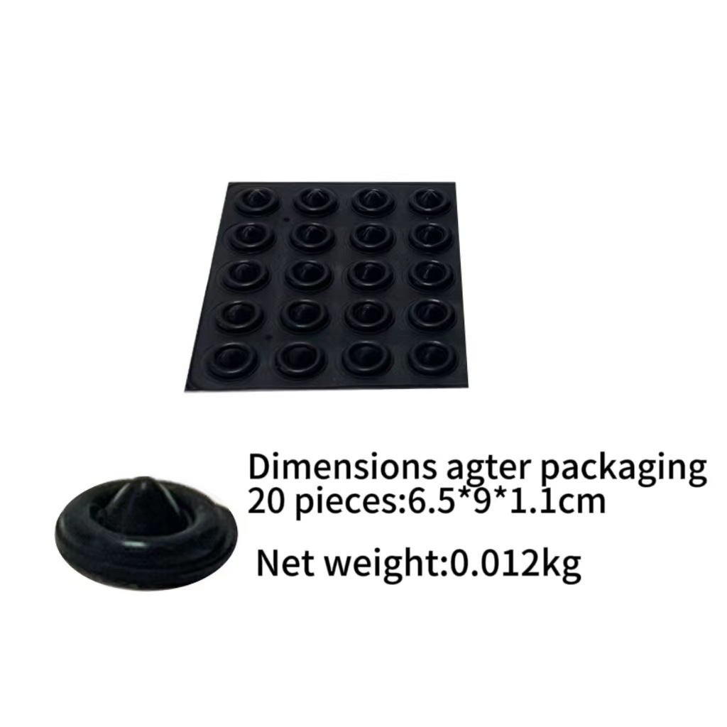 Black granules, 20 pieces per sheet