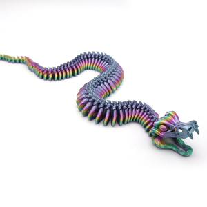 Bức tượng hình con rắn in <span class=keywords><strong>3D</strong></span>, móc khóa sáng tạo và mô hình chuyển động chung động vật - Product Image 4
