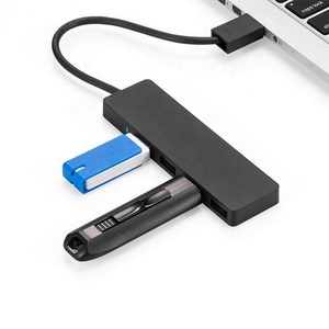 <strong>USB</strong> 3.0 4-Port Ultra-Slim SuperSpeed Data <strong>USB</strong> 3.0 Hub with 20cm Extended Cable Used for Computer <strong>USB</strong> Flash Drive - Product Image 4