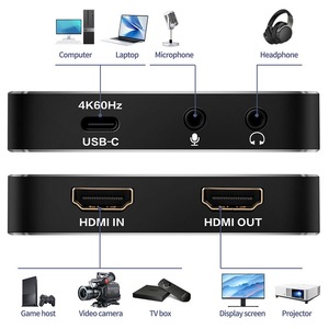 4K HDMI <strong>USB</strong> 3.2 Plug-and-Play Video Capture <strong>Card</strong> Low Latency 4Kp60 <strong>Input</strong>/<strong>Output</strong> Colourful Streaming Audio Video Accessory - Product Image 2