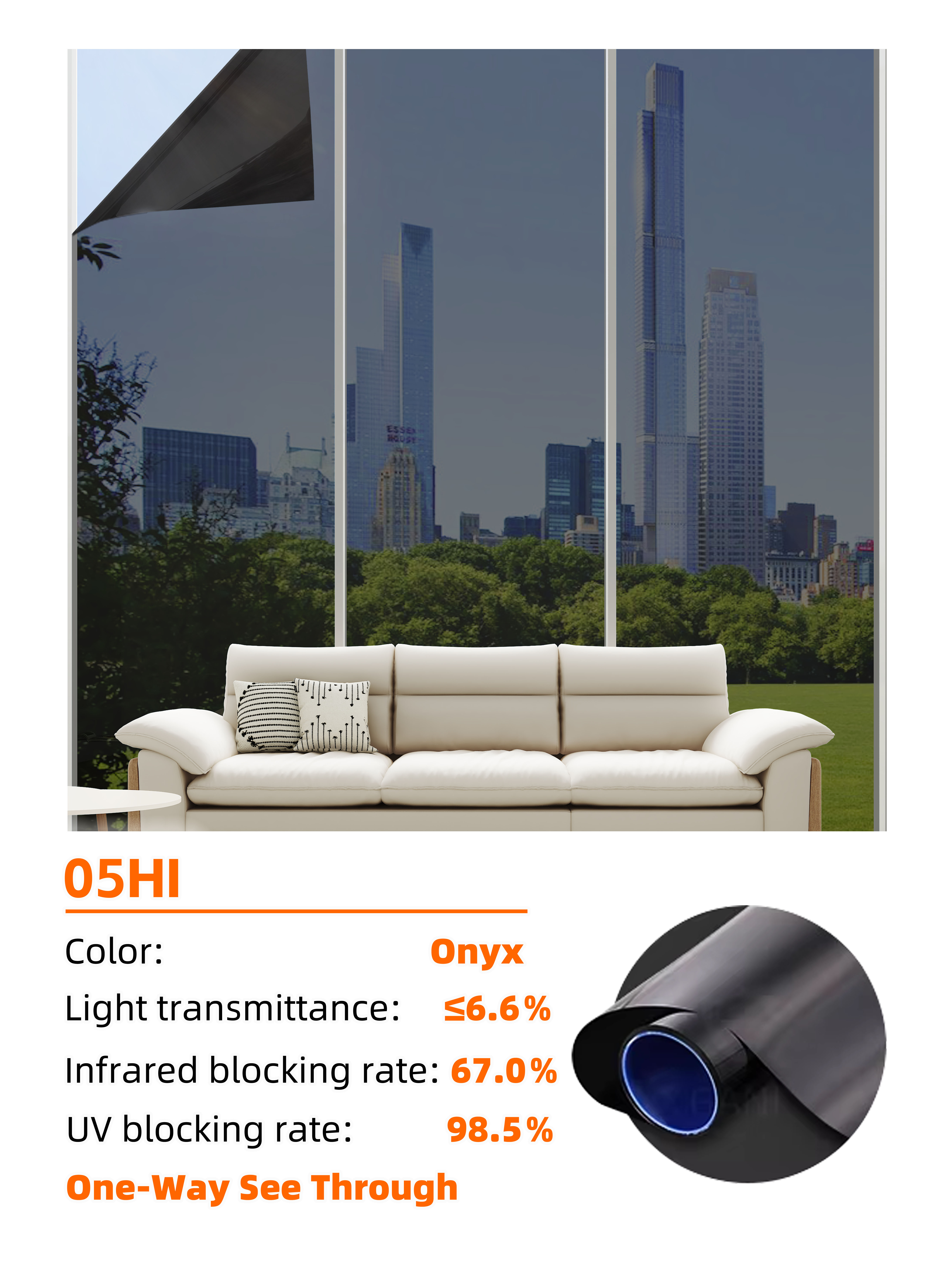 05HI-Onyx, Largeur : 100 cm