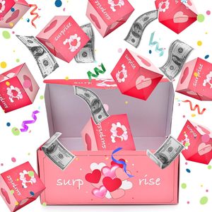Mutlu doğum günü sürpriz hediye kutusu patlama için para Pop Up konfeti ile patlayan kutusu katlanır zıplatma hediye kutusu komik - Product Image 6