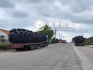 חדש לגמרי 3300*6500mm פנאומטי עיקרי פגוש עם צמיגי מגן שרשרות