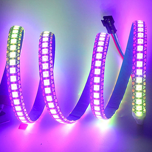WS2812 WS2812B WS2811 LED striscia luminosa 5050 lampada perline insegna al neon pixel intelligenti indirizzabili doppio segnale RGB colore pieno striscia LED - Product Image 6