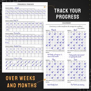 Custom A5 Hardcover Fitness Journal Workout Planner Sturdy Workout <strong>Log</strong> Book to Track, Gym Home Workout Free Design <strong>Notebook</strong> - Product Image 5