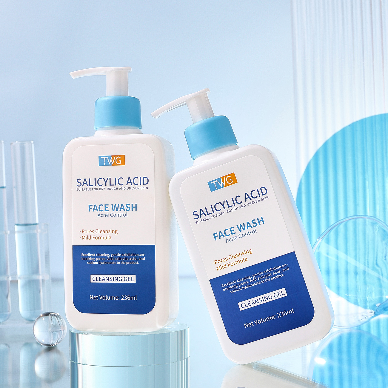 0032 TWG Gel detergente viso all'acido salicilico 236 ml