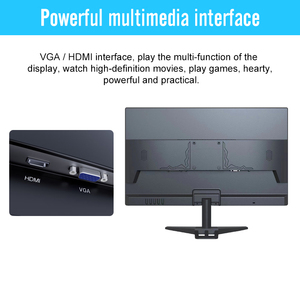 18.5 Frameless \ "HD IPS Monitor per Computer Desktop Super sottile 60Hz con interfaccia DP Monitor per Computer di nuovo prodotto