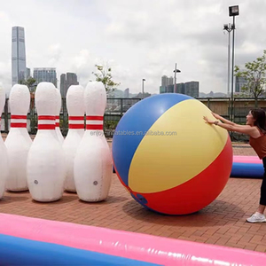 มนุษย์Inflatable Bowling PinชุดZorb Ball Bowling Pinเกมยักษ์กีฬากลางแจ้งสําหรับผู้ใหญ่PVC Trade Assurance Unisex YF-112110 - Product Image 3