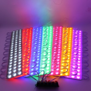Ip65เย็นสีขาวสีแดงสีฟ้า RGB แฟลชฉีด2835นำโมดูลสำหรับรถยนต์พลังงานสูง12V 3แสงที่มีเลนส์ Modulo Led กันน้ำ - Product Image 1