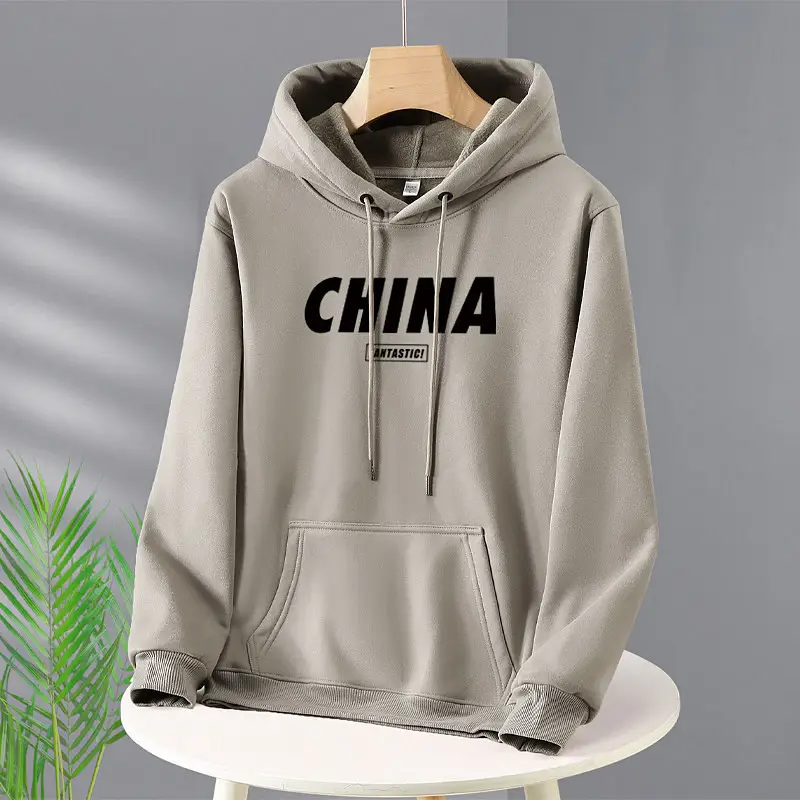 oversized heavyweight high quality 100% cotton luxury thick cotton quality men's hoodies
