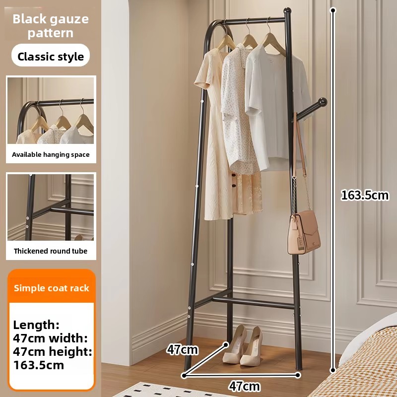 Tubo redondo engrosado de gasa negra + almohadillas ajustables para los pies-47cm