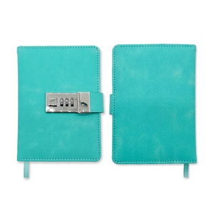 Hotsale di alta qualità in pelle PU rilegato in carta Notebook A6 Soft-touch copertina diario libri per uso regalo con blocco codice - Product Image 2