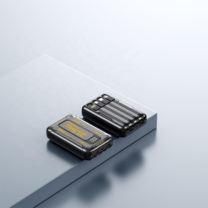 Multifunction 10000mAh Portable Type <strong>C</strong> <strong>Input</strong> <strong>Output</strong> Fast Charging Port Powerbank Built in Cable Power Bank - Product Image 1