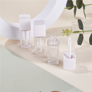 5ml Empty square Lip Gloss Tube Big <strong>Doe</strong> Foot Lipgloss square Lip Container for Lip Gloss Custom logo - Product Image 5