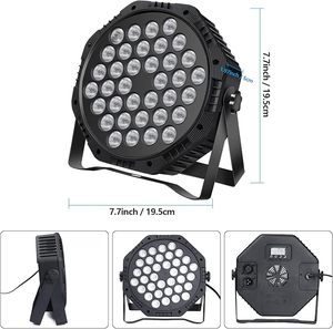 Bühnen lichter 36 LED Par Lights RGB 10 Modi Sound Aktivierte Fernbedienung DMX Uplights für Events Hochzeits feier Bar Spotlight - Product Image 6