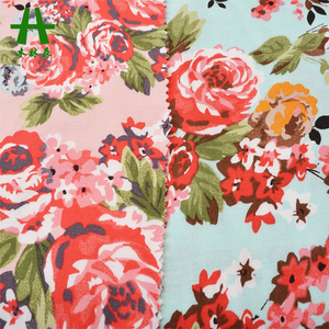 Mulinsen สิ่งทอ Reactive พิมพ์ดอกไม้ออกแบบเรยอน Challis ผ้า,100% Poplin ผ้าเหนียวผ้า - Product Image 6