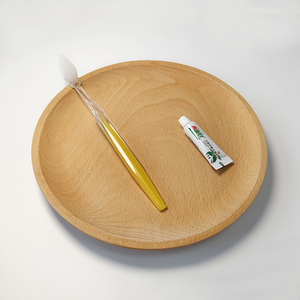 高品质定制软棕色刷毛塑料手柄一次性手动牙刷旅行家用箱包装 - Product Image 4